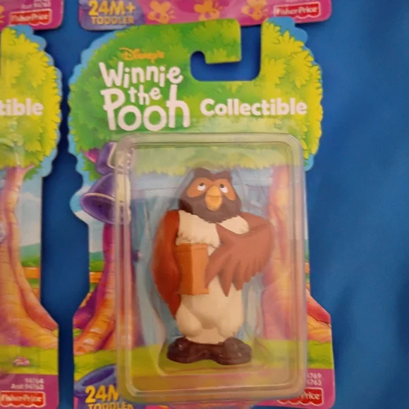 Vintage Fisher Price 4 Piece Winnie The Pooh Collectable Toys. - Picture 7 of 7